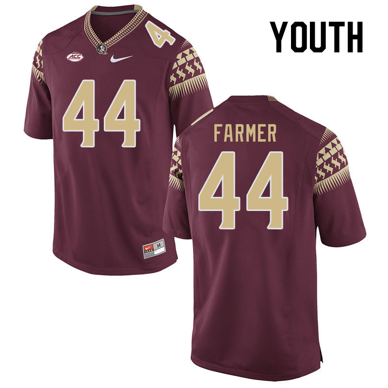 Youth #44 Joshua Farmer Florida State Seminoles College Football Jerseys Stitched-Garnet